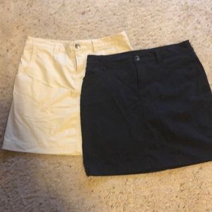 Eddie Bauer Travex  Skorts Khaki + Black size 2